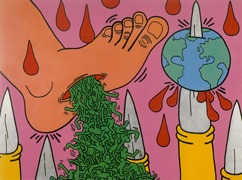 Без названия, 1989. Кит Харинг (Keith Haring). Современное искусство США