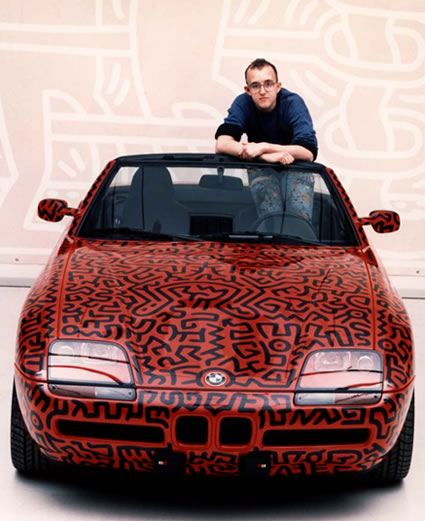 Роспись на BMW, 1990. Кит Харинг (Keith Haring). Современное искусство США