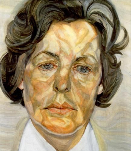 Люсьен Фрейд. Современное искусство. Современная живопись. Женщина в белой рубашке, 1957