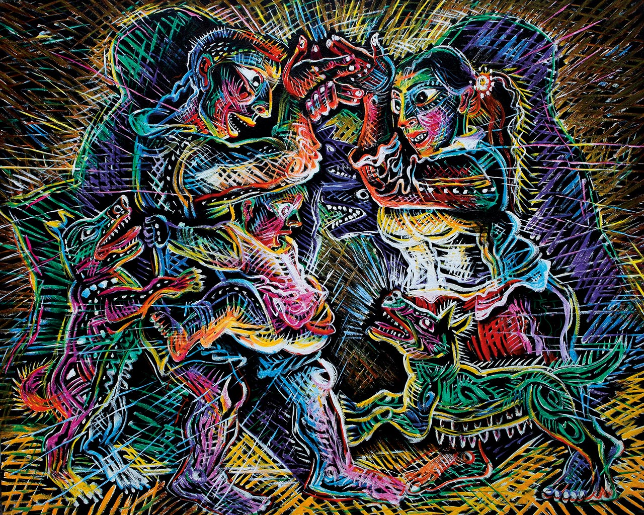 Тень, 2005. Ло Чжунли (Luo Zhongli) - современный китайский художник. Современная живопись Китая. Китайский реализм