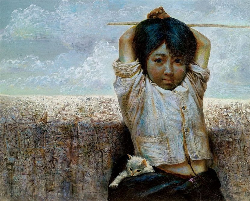 Ло Чжунли (Luo Zhongli) - современный китайский художник. Современная живопись Китая. Китайский реализм