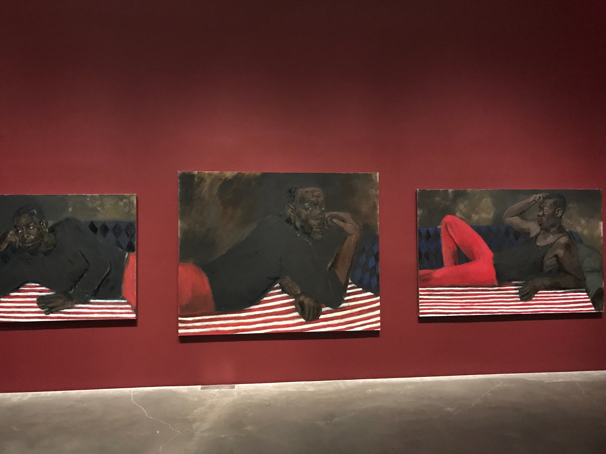 Выставка в Новом музее современного искусства в Нью-Йорке (2017). Линетт Ядом-Боакье (иногда Линетт Йиадом-Бокай, Lynette Yiadom-Boakye) - современная британская художница
