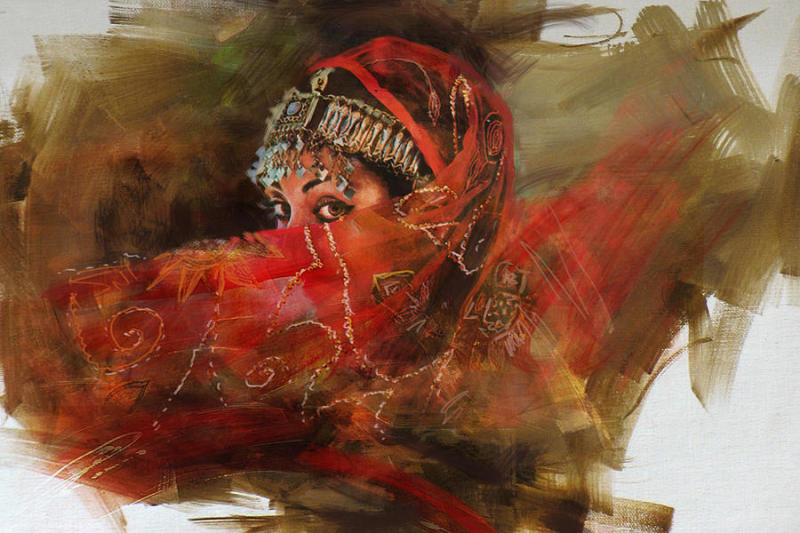 Мажнур Шах (Mahnoor Shah) - современная пакистанская художница. Современное искусство Пакистана. Живопись. Исламское искусство