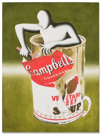 Campbells Soup, 1990. Марк Костаби (Mark Kostabi) - современный художник. Современная живопись
