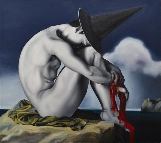 Shame (Стыд), 1989. Марк Костаби (Mark Kostabi) - современный художник. Современная живопись