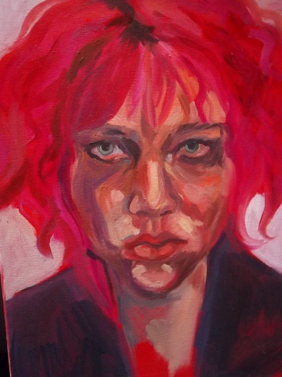 Марлен Дюма (Marlene Dumas). Современное искусство. Современная живопись. Автопортрет, 2012