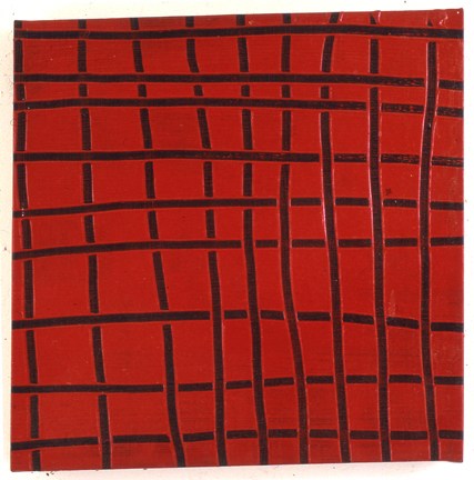 Little 9 x 9, 1973. Мэри Хайльман (Mary Heilmann) - современная американская художница. Современная живопись США. Абстракционизм