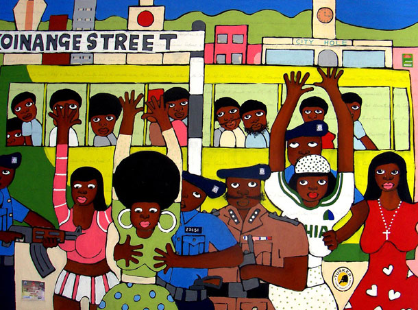 Карикатура, Африка. Михаэль Сои (Michael Soi) - современный кенийский художник. Современное искусство Африки