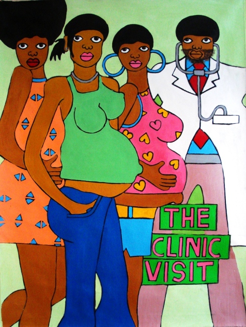 The Clinic Visit. Михаэль Сои (Michael Soi) - современный кенийский художник. Современное искусство Африки