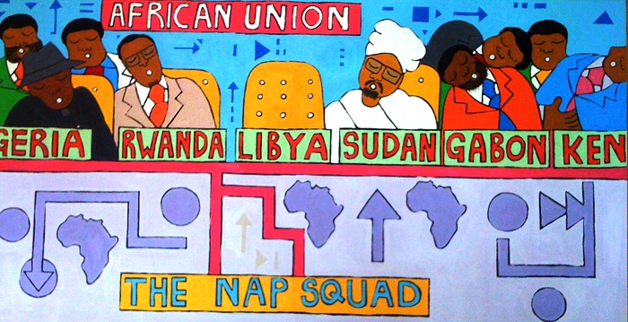 African Union Main Function. Михаэль Сои (Michael Soi) - современный кенийский художник. Современное искусство Африки