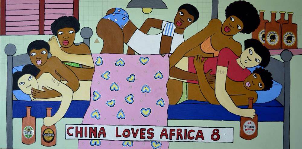 China loves Africa (Китай любит Африку). Михаэль Сои (Michael Soi) - современный кенийский художник. Современное искусство Африки
