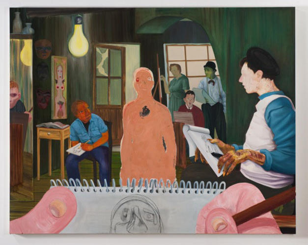 Николь Айзенман (Nicole Eisenman). Современное искусство США. Современная живопись. The Drawing Class, 2011