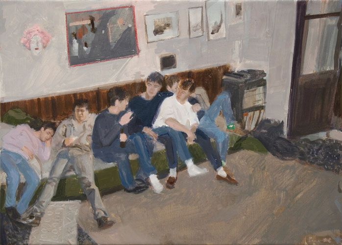 Teenagers, 2008. Пере Льобера (Pere Llobera) - современный испанский, каталонский художник. Современная живопись Испании, Каталонии. Картина