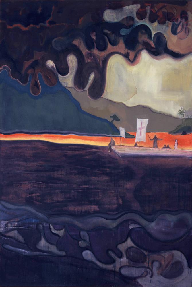 Moruga, 2002-08. Питер Дойг (Peter Doig) - современный шотландский художник, Номинант премии Тернера 1994. Современная живопись. Contemporary art, paintings
