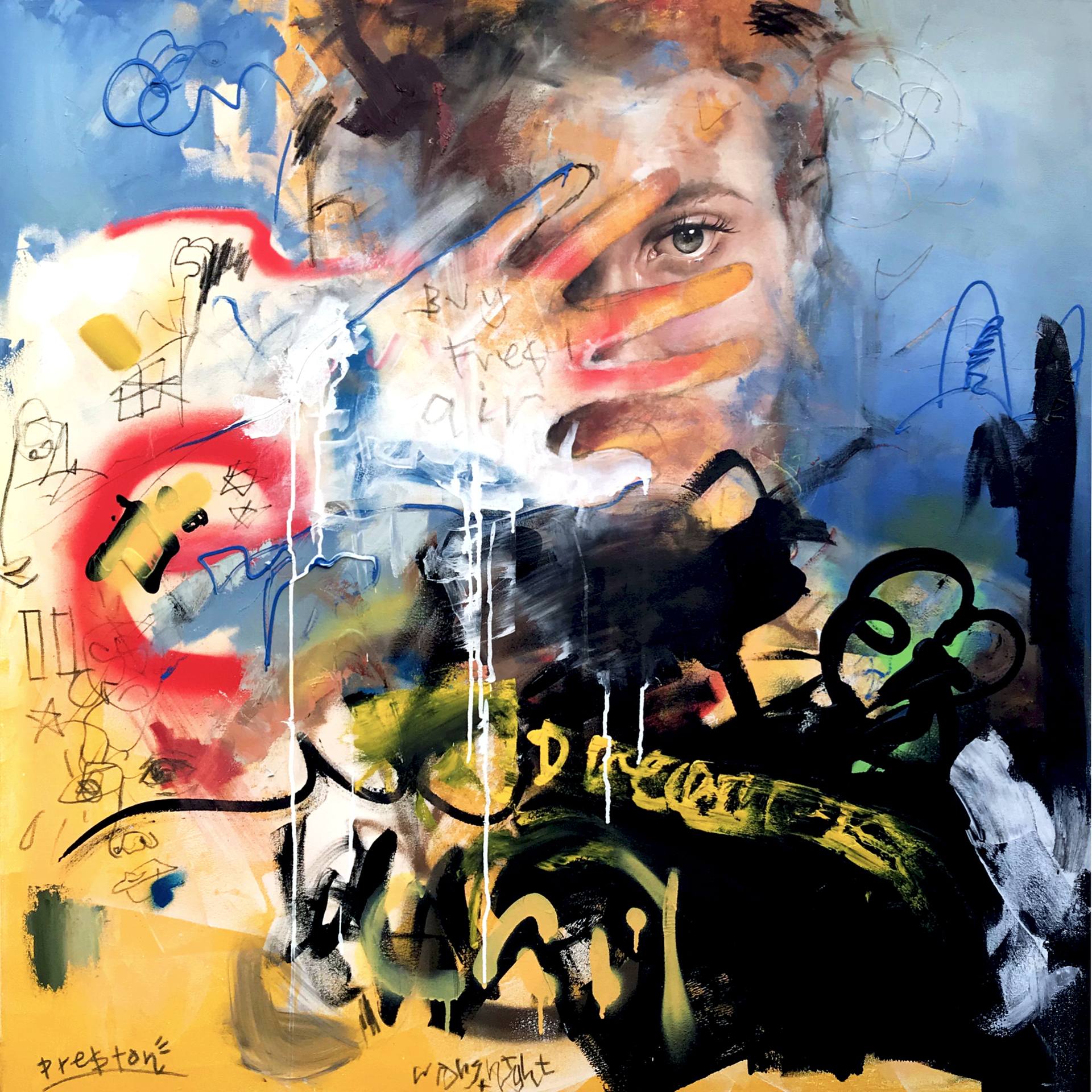 Daydreamers. Preston Paperboy (Preston Paperboy) - современный английский художник. Абстрактный фотореализм. Арт