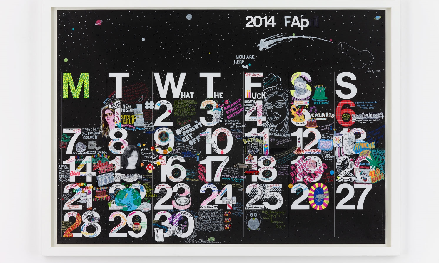 Studio Calendar. Роб Прюитт (Rob Pruitt) - современный американский художник. Современное искусство США