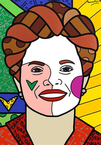 Современная живопись. Ромеро Бритто. Dilma Rousseff