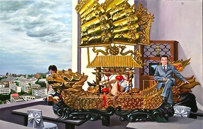 Family , 2006. Tamen (Tamen) - современный арт-дуэт из Китая. Современное искусство. Contemporary Art in China. Современная живопись