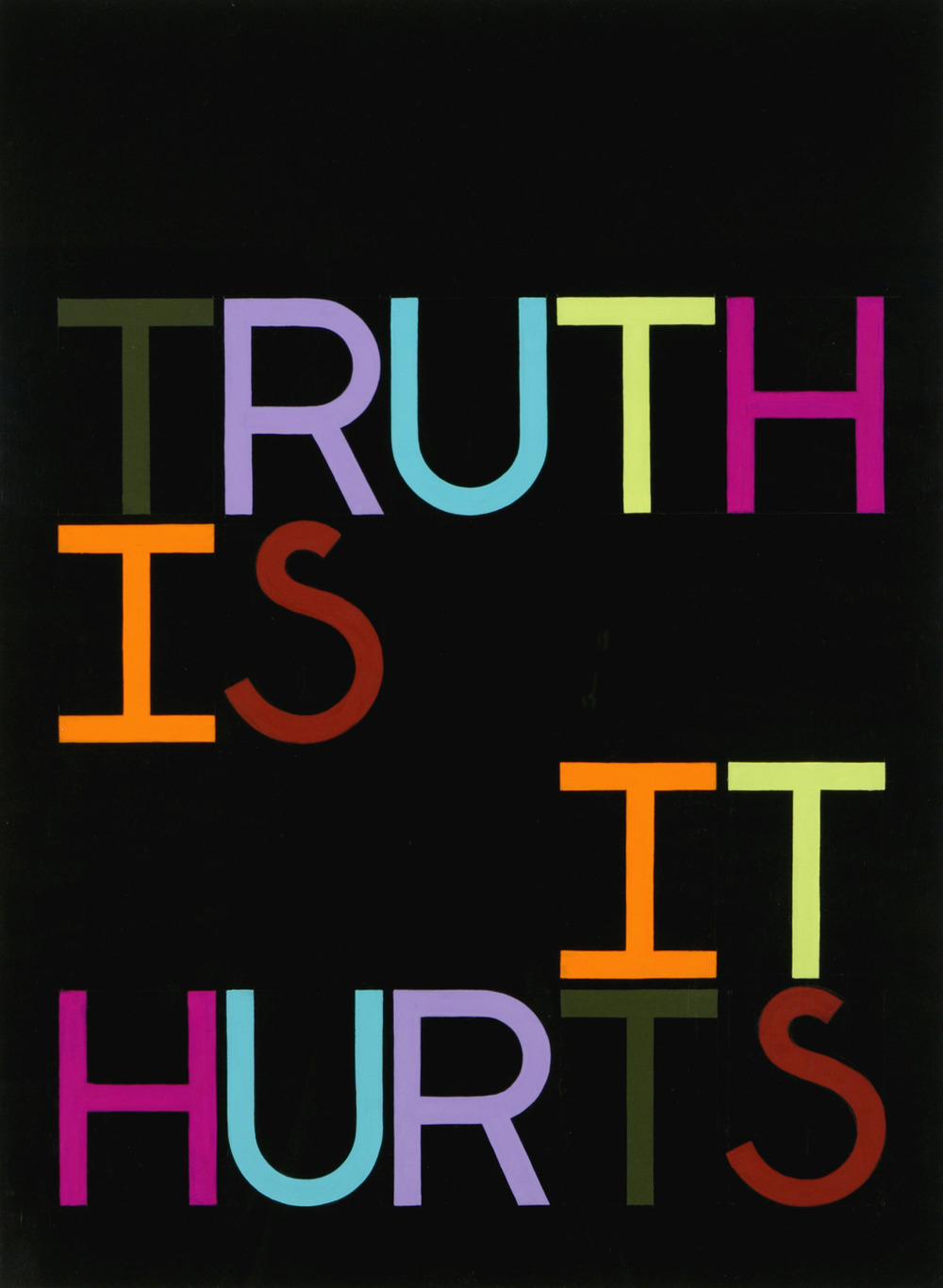 Тауба Ауэрбах (Tauba Auerbach). Современное искусство. Truth Is/It Hurts, 2007