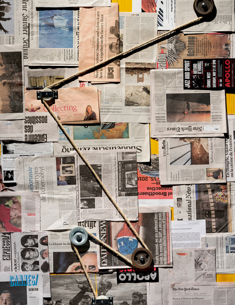 Pulleys (Newspapers, Jan.–May 2016), 2016. Витторио Санторо (Vittorio Santoro) - современный художник, номинант премии Марселя Дюшама 2017. Современное искусство Франции. Contemporary French Art