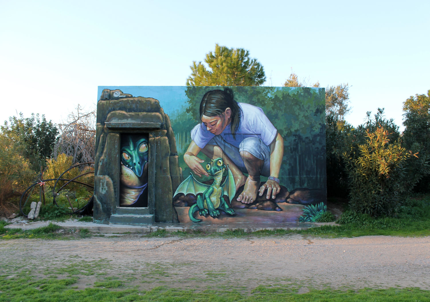 Platos Academy Park, 2014 (Афины, Греция). Афины Искусство. Wild Drawing (WD) - современный художник. Граффити. Современное искусство Греции