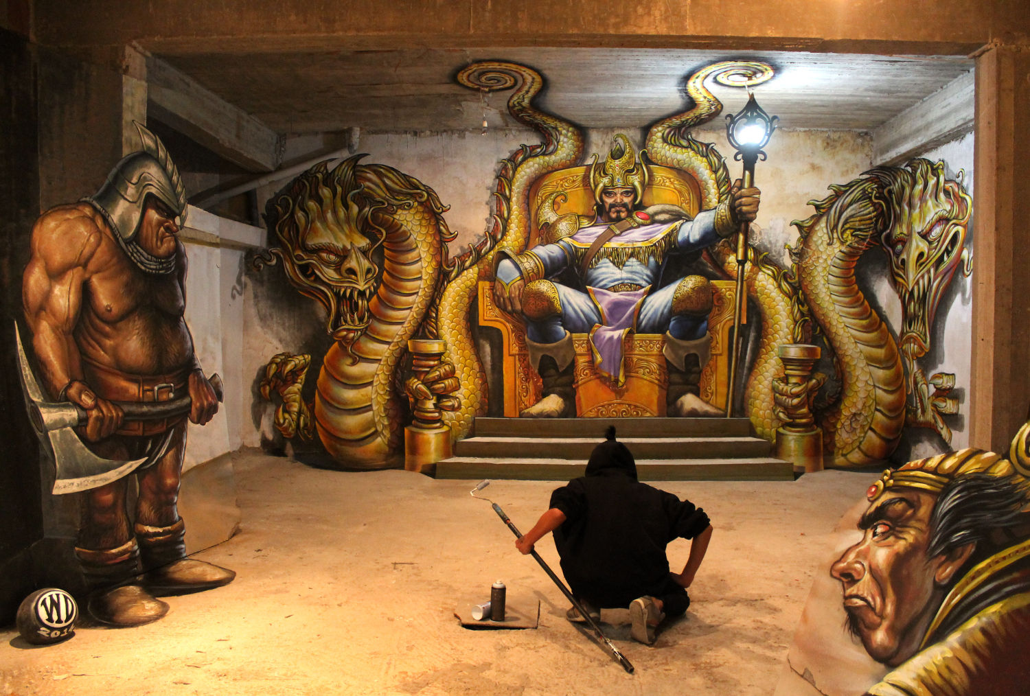 Hall of Fate, 2014 (Афины, Греция). Искусство Афин. Wild Drawing (WD) - современный художник. Граффити. Современное искусство Греции