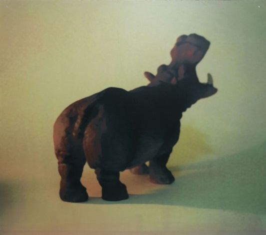 Арт-фото. Sans titre (Hippopotame), 1999. Ксавье Вейан (Xavier Veilhan) - современный французский скульптор. Современное искусство Франции