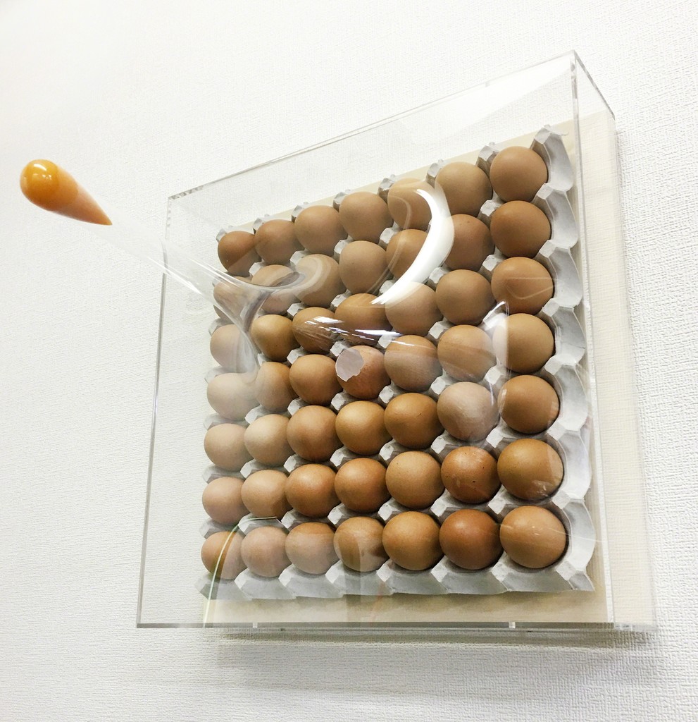 Упаковка супер яиц - Super Egg Pack, 2017. Юки Матсуеда (Yuki Matsueda) - современный японский художник, скульптор. Современное искусство Японии. Современная скульптура